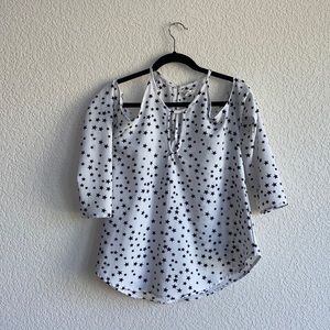 Seven sister white and black with stars pattern size:S